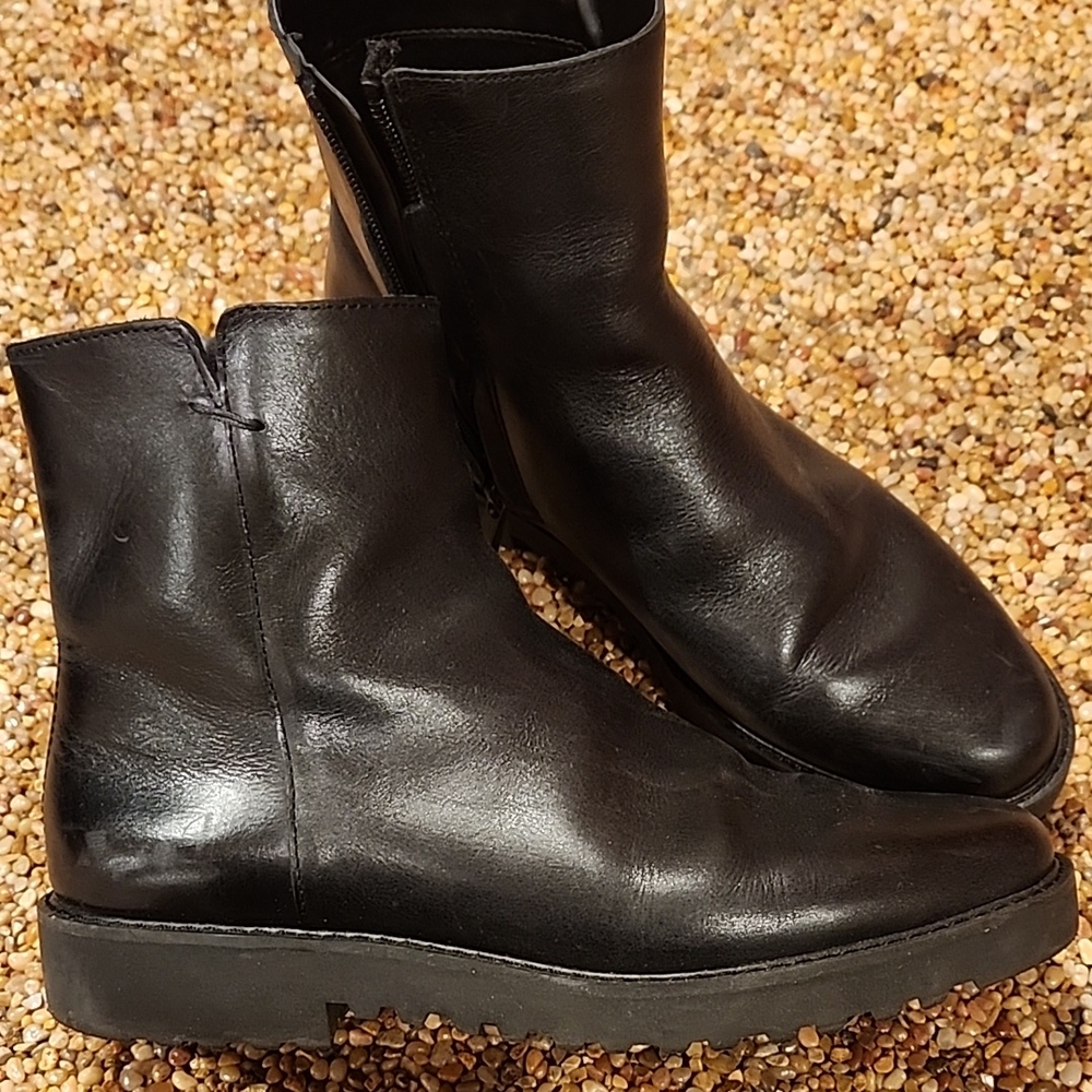 Franco Sarto Women's s Black Leather Boots